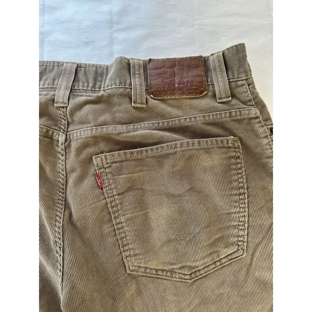 Levi 549 Low Loose Brown Corduroy 38x32 Baggy Skater Grunge Y2K